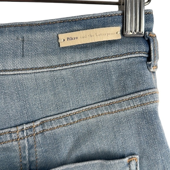 Anthropologie Pilcro jeans light denim front seam sz 26 - Picture 7 of 11